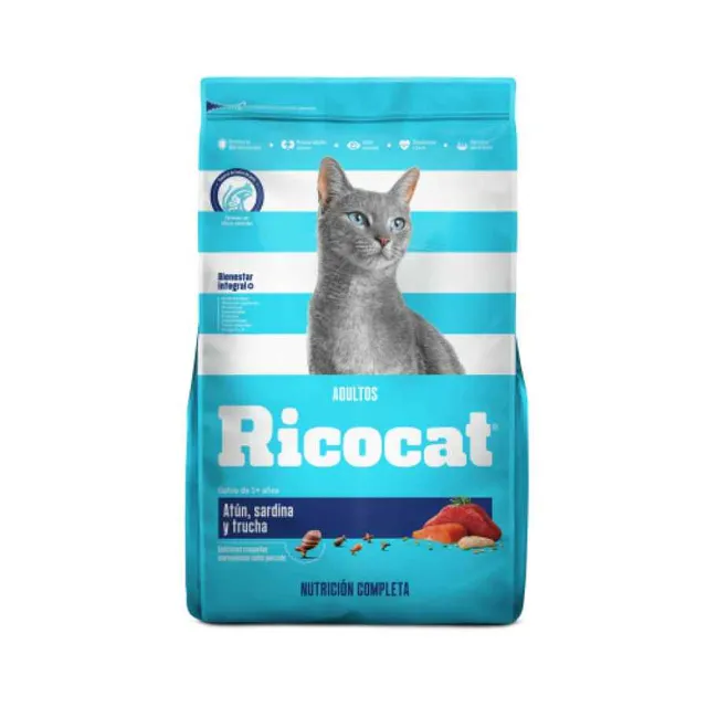 Ricocat Adultos Atun, Sardina Y Trucha Alimento Seco Gato 9 Kg