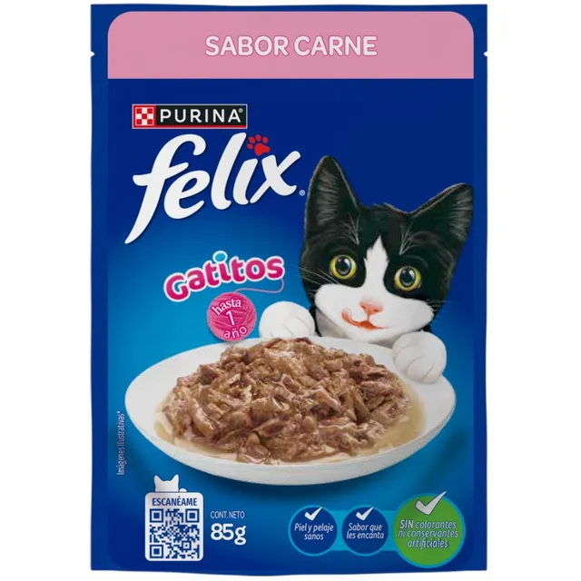 Félix Gatitos Sabor Carne 15gr