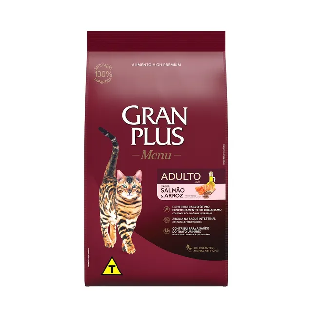 Gran Plus Menu Gato Adulto Salmon Y Arroz 10 Kg