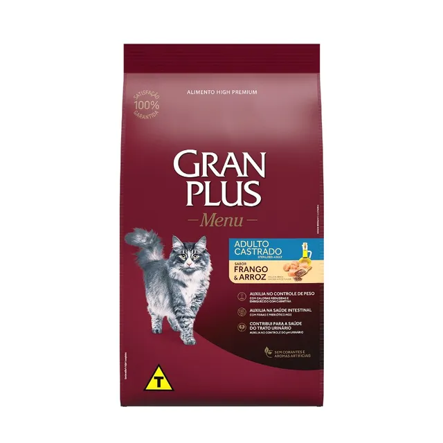 Gran Plus Menu Gato Adulto Castrado Pollo Y Arroz 1 Kg