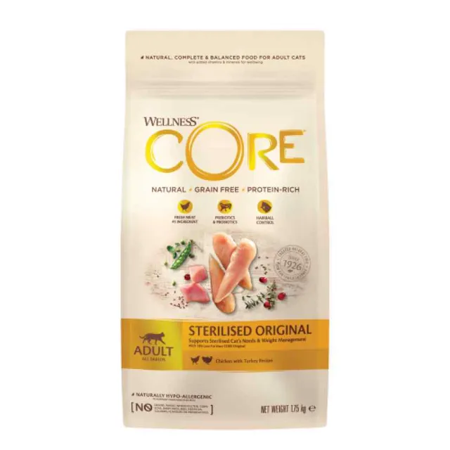 Wellness Core Gato Sterilised Alimento Seco Gato 1.75 Kg
