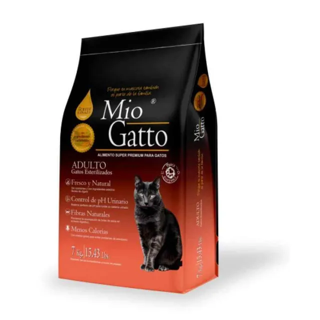 Mio Gatto Adulto Esterilizados Alimento Seco Gato 7 Kg