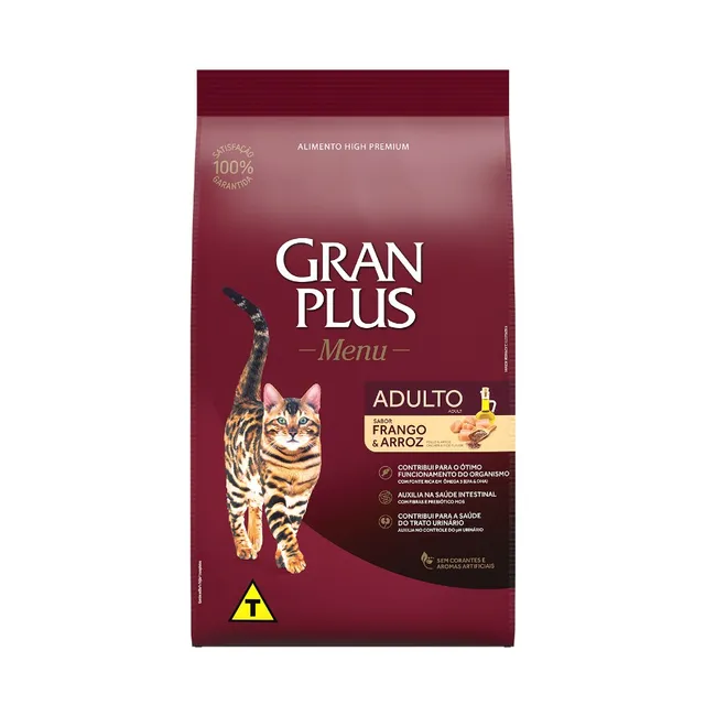 Gran Plus Menu Gato Adulto Frango Y Arroz 10 Kg
