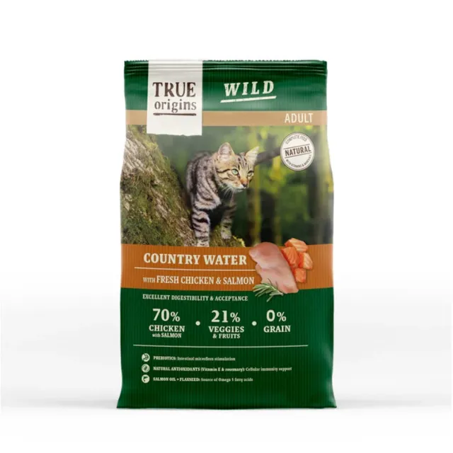 True Origins Wild Cat Adult Country Water Alimento Seco Gato 2 Kg
