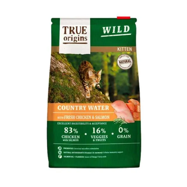 True Origins Wild Cat Kitten Country Water Alimento Seco Gato 2 Kg