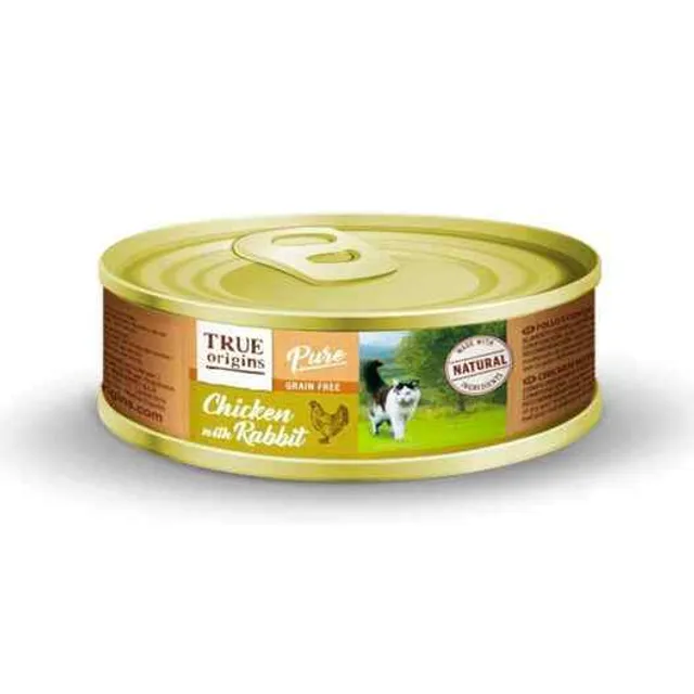 True Origins Pure Cat Adult Pollo Conejo 85 Gr