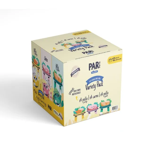 Par Pets Gato Variety Pack "La caza del día" 12 unds