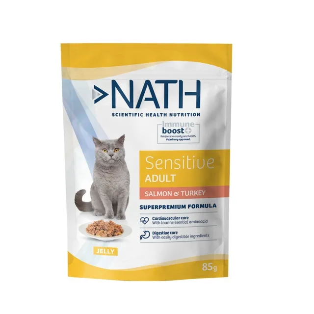Nath cat sensitive salmon & turkey 85g