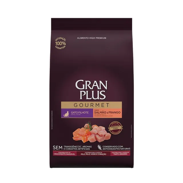 Gran Plus Gourmet Gato Cachorro Salmon Y Pollo 3 Kg