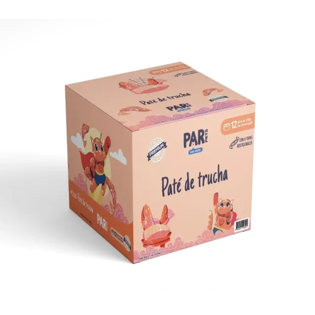 Par Pets Gato Pack Paté De Trucha 160Gr (12 Unidades)