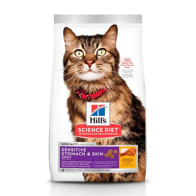 Hill'S Sd Sensitive Skin & Stomach, Alimento Para Gato Adulto Piel Y Estómago Sensibles 1.6Kg