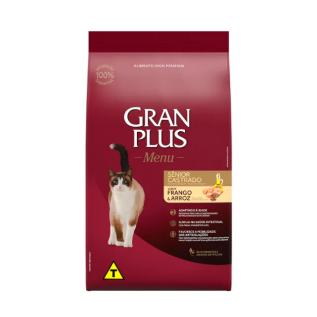Gran Plus Gato Senior Castrado Pollo Y Arroz 3 Kg