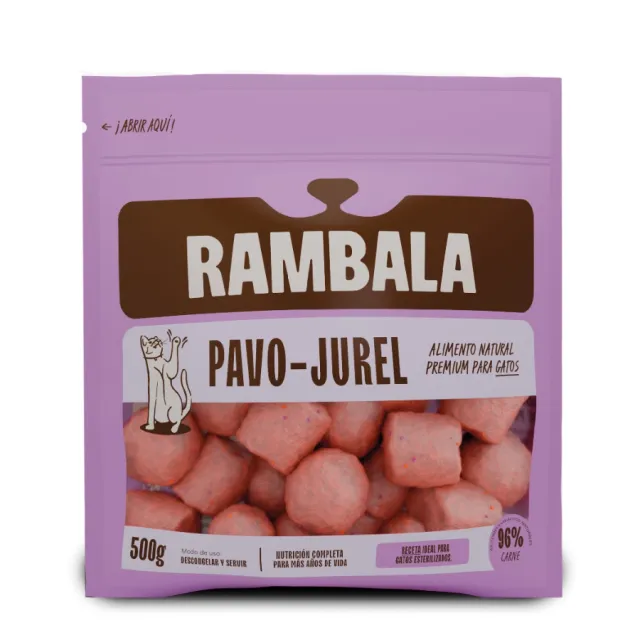 Rambala Congelado Gato Pavo Jurel 500Gr