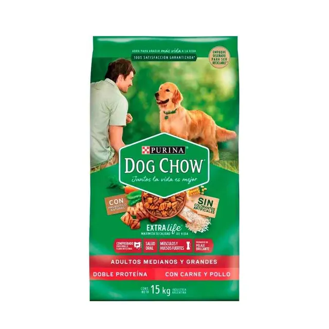 Dog Chow Adulto Raza Mediana Y Grande Alimento Seco Perro 3 Kg