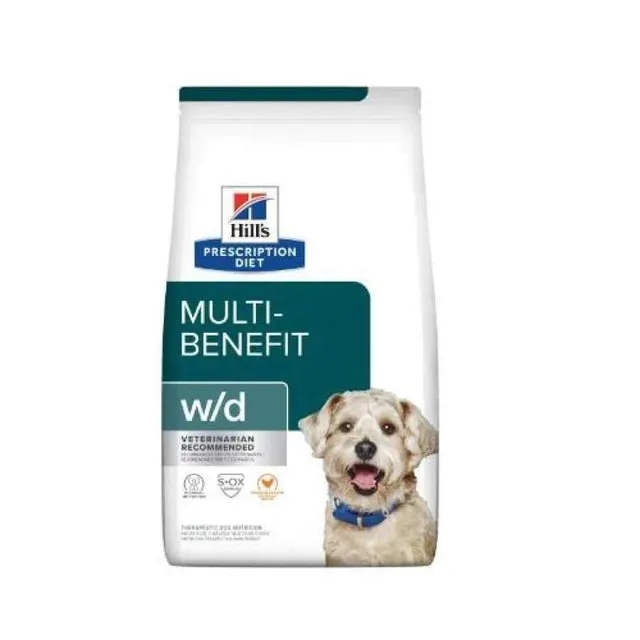 Hills Pd W/D Dry Manejo De Glucosa, Digestivo Y Peso Alimento Medicado Perro 8 Kg