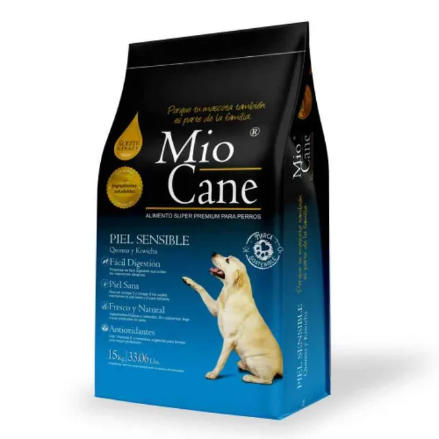 Mio Cane Super Premium Piel Sensible Alimento Seco Perro 15 Kg
