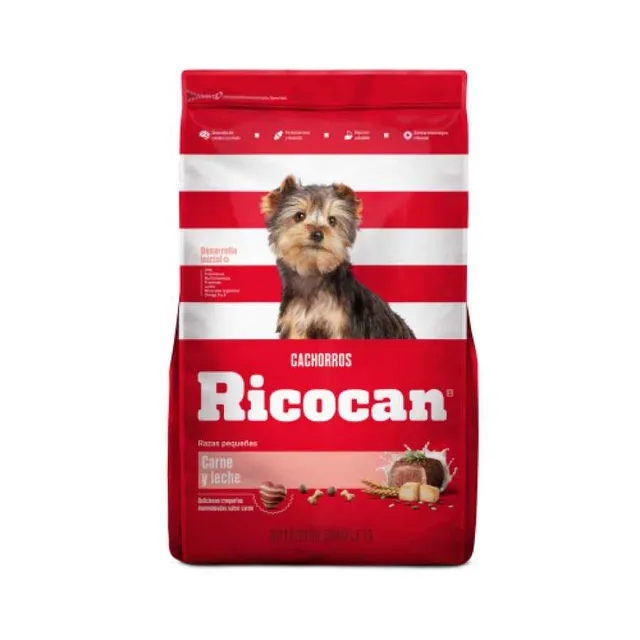Ricocan Carne Y Leche Cachorros Razas Pequeñas 15 Kg