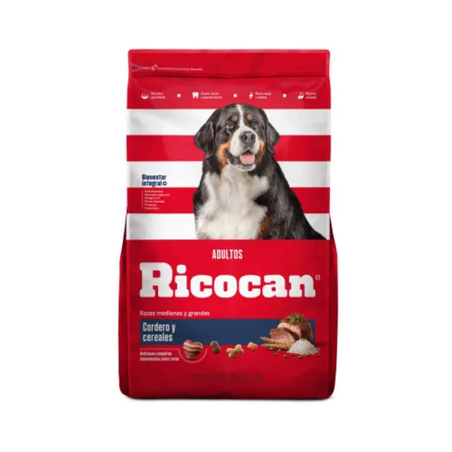 Ricocan Cordero Y Cereales Adultos Razas Medianas Y Grandes Alimento Seco Perro 3 Kg