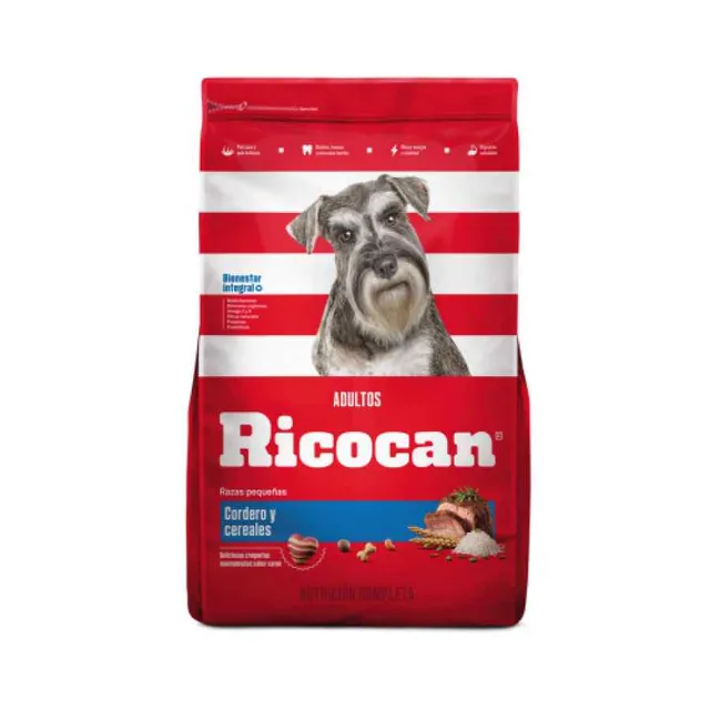 Ricocan Cordero Y Cereales Adultos Razas Pequeñas Alimento Seco Perro 15 Kg
