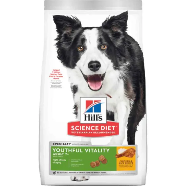 Hills Sd Adult 7+ Youthful Vitality Vitalidad Juvenil Adulto Alimento Seco Perro