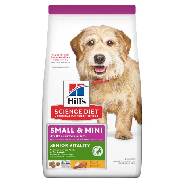 Hills Sd Adult 7+ Senior Vitality Small & Mini 3.5 Lb/ 1.58 kg