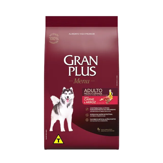 Gran Plus Menu Perro Adulto Carne Y Arroz 3 Kg