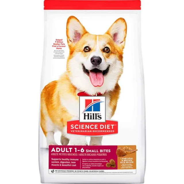 Hill's Science Diet Adult Small Bites, cordero y arroz 7.03 kg