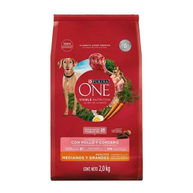 One Adultos Medianos Y Grandes Cordero Alimento Seco Perro