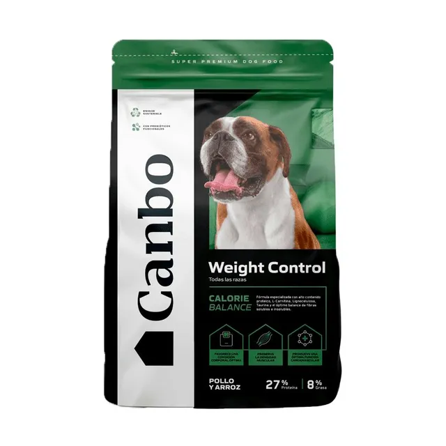 Canbo Dog Weight Control Con Pollo T.Rz Ad Alimento Seco Perro 15 Kg