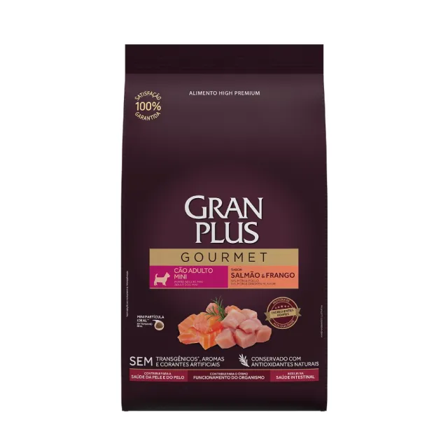 Gran Plus Gourmet Perro Adulto Mini Sabor Salmon Y Pollo 3Kg
