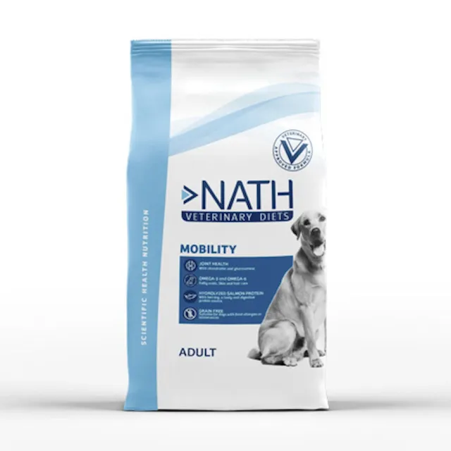 Nath Veterinary Diets Movilidad Alimento Seco Libre De Granos Para Perros 12 Kg
