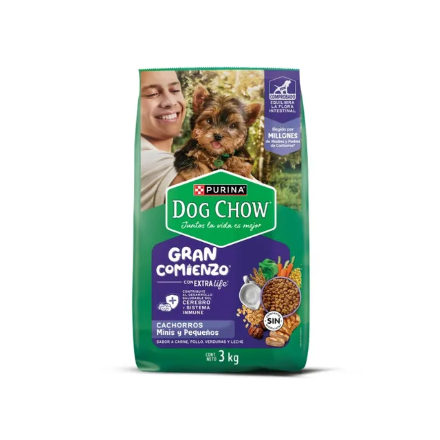 Dog Chow Cachorro Raza Pequeña (6 Unid x 3 Kg)