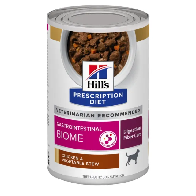 Hill'S Pd Gastrointestinal Biome Cuidado Digestivo Estofado De Pollo Y Vegetales Alimento Húmedo Para Perro 370Gr