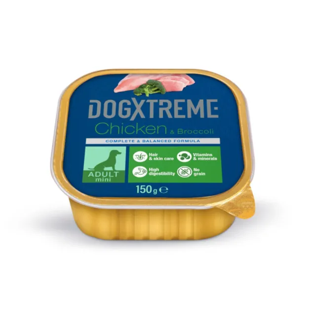 Dogxtreme Adulto Mini Pollo Y Brócoli Tarrina 150 G