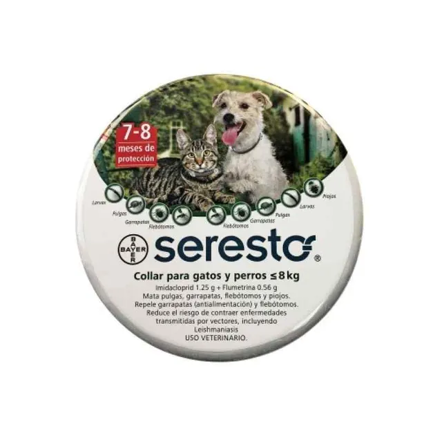 Seresto Collar perros y gatos pequeños