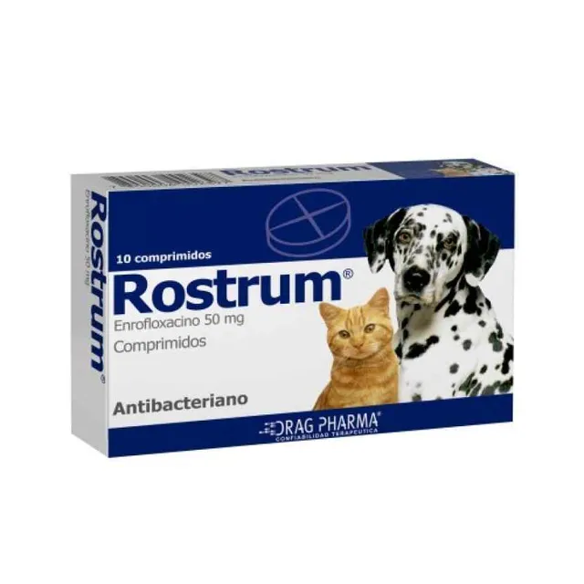 Dragpharma Rostrum (Enrofloxacina 50 Mg) Caja X 10 Tabletas 1113331