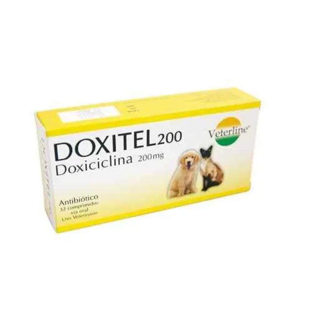 Doxitel/ Doxiciclina Antibiótico 200mg (8 unidades) Blister