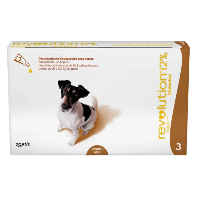 Revolution Antipulgas 12% / 0.50ml (5.1 10kg) (1 Pipeta)