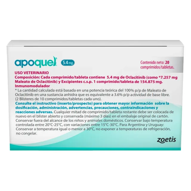 Apoquel x 5.4 MG (venta 1 pastilla)