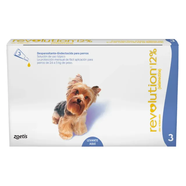 Revolution Antipulgas 12% / 0.25ml (2.6 5kg) (1 Pipeta)
