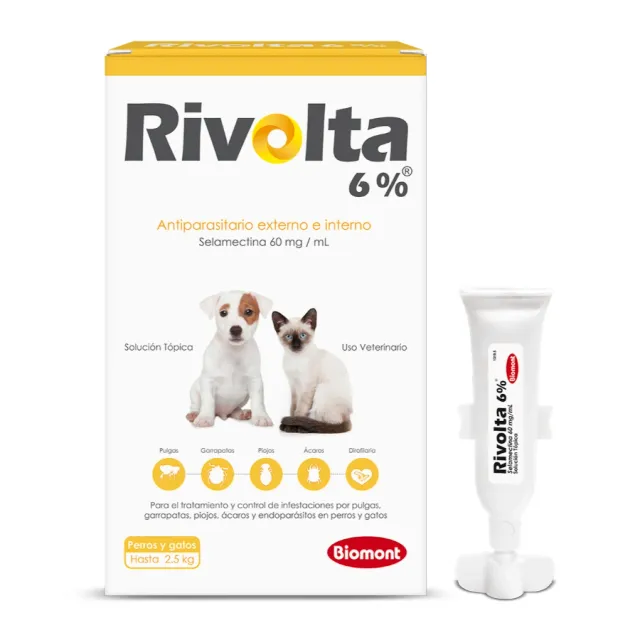 Rivolta 6% X 0.25 Ml (hasta 2.5kg) 1 Pipeta