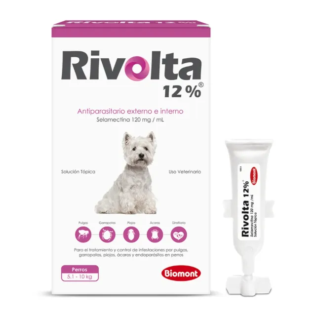 Rivolta 12% X 0.50ml (5.1kg A 10kg) 1 Pipeta