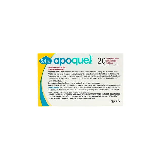 Apoquel Masticable 5.4 mg (Venta 1 Tab)