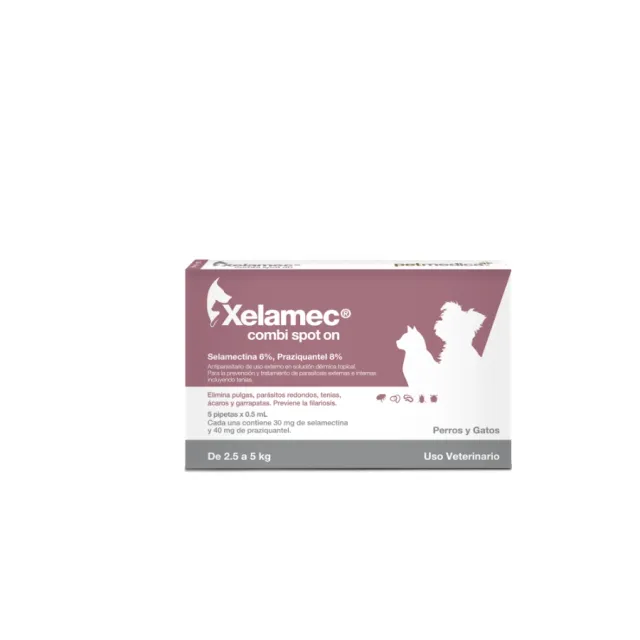 Xelamec Combi Spot On Pipeta X 0.5 Ml (De 2.5 A 5Kg)