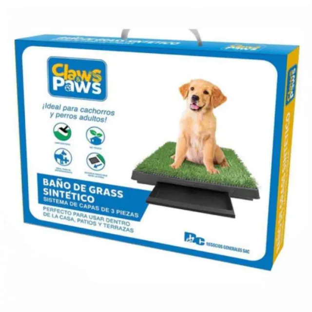 Claws & Paws Baño de Gras Sintético + Repuesto de Grass