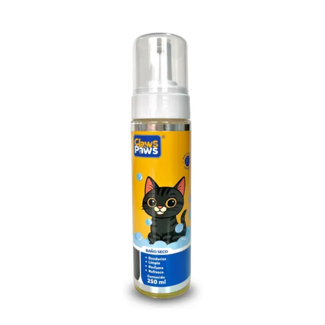 Claws & Paws Baño De Espuma Seco C&P X 250 Ml. Gato