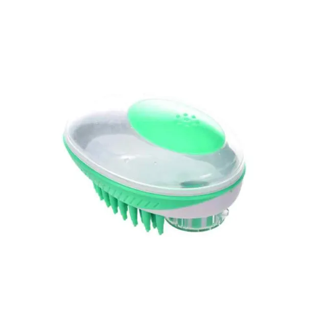 Rubeaz Cepillo Masajeador Y Dispensador De Jabon Liquido Verde