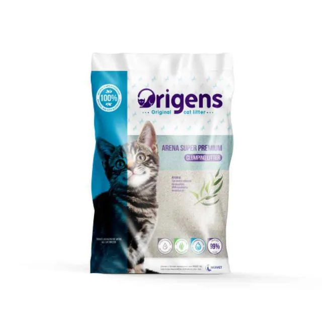 Arena Para Gato Origens Super Premium 100% Natural Con Eucalipto 5 Kg