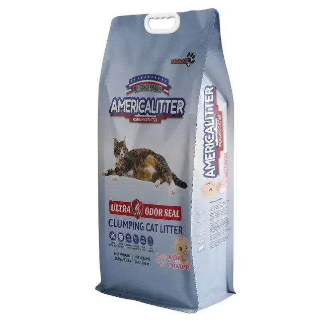Americalitter arena ultra odor seal talco de bebe