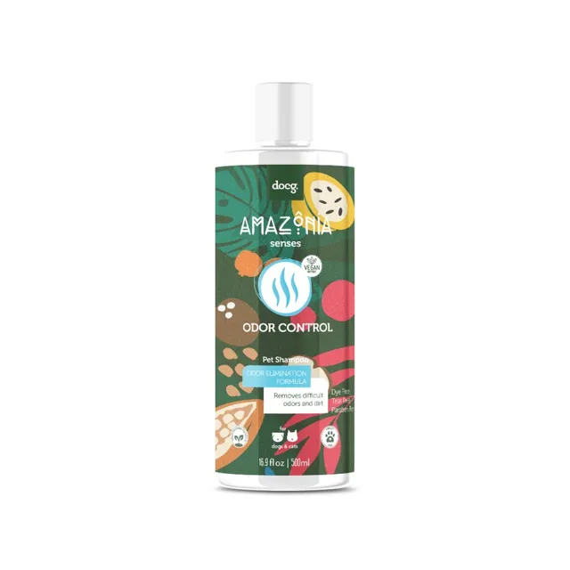 Odor control pet shampoo amazonia senses 500 ml